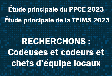 PCAP and TIMMS 2023 call for coders FR